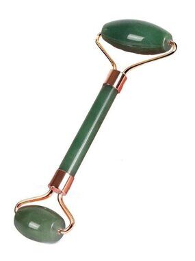 Jade Facial Roller Rose Gold Skincare Massage Tool New